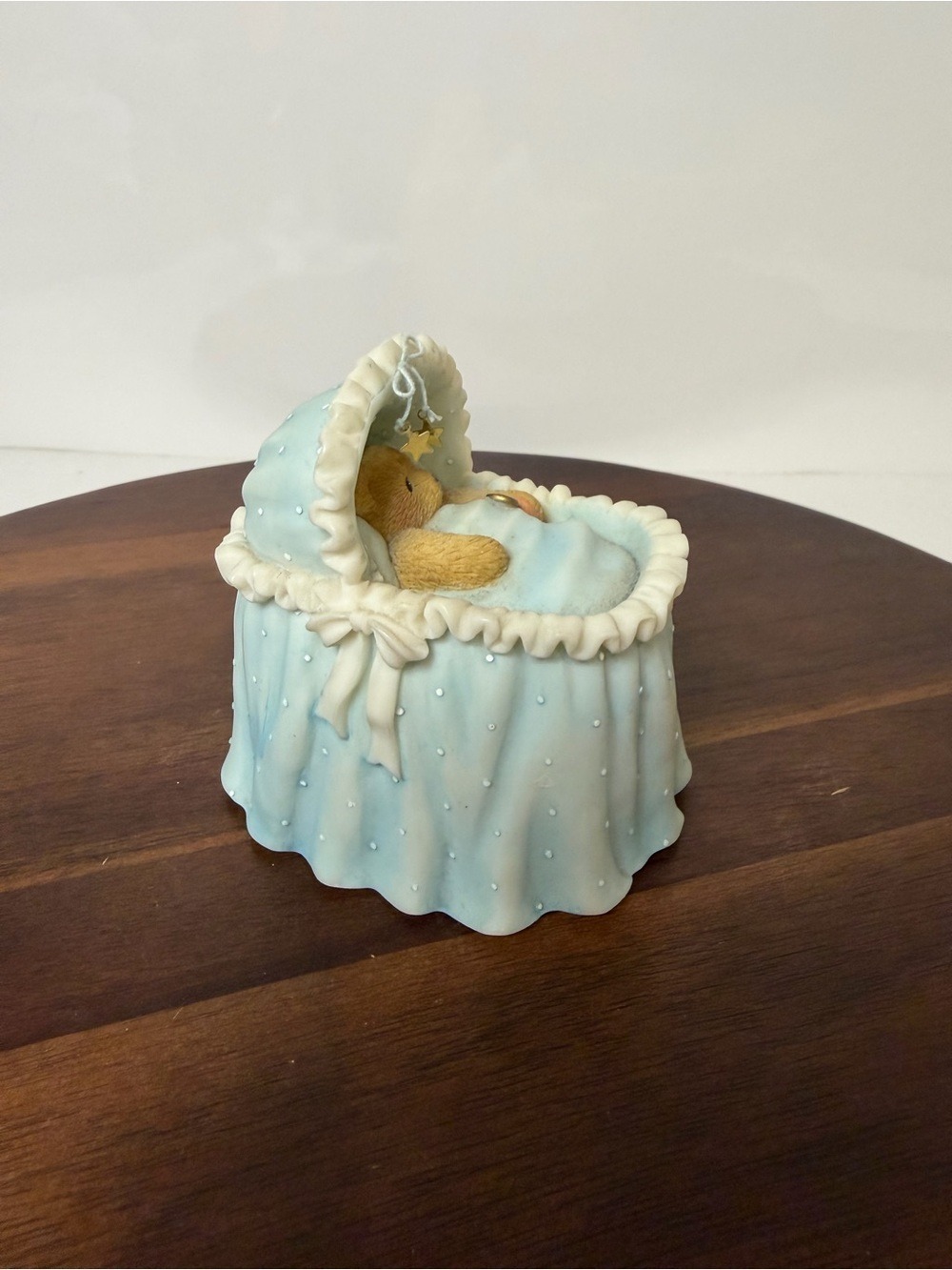 Cherished Teddies It’s A Boy Bassinet Figurine 2000 Priscilla Hillman 745081